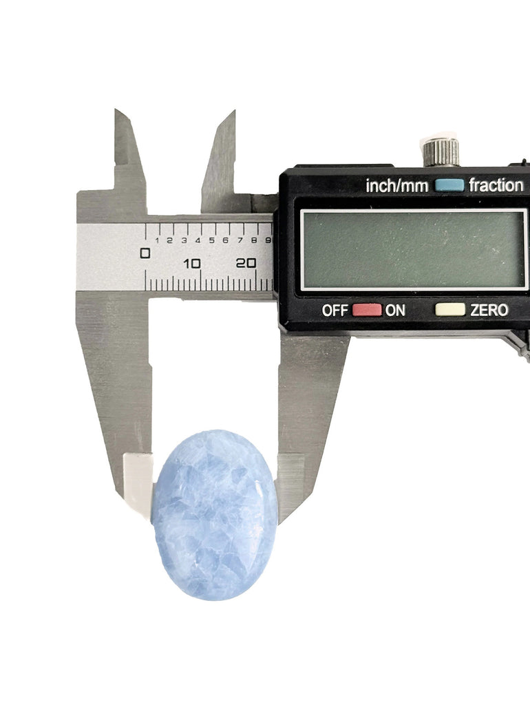 Blue Calcite 22x30mm Oval Cabochon