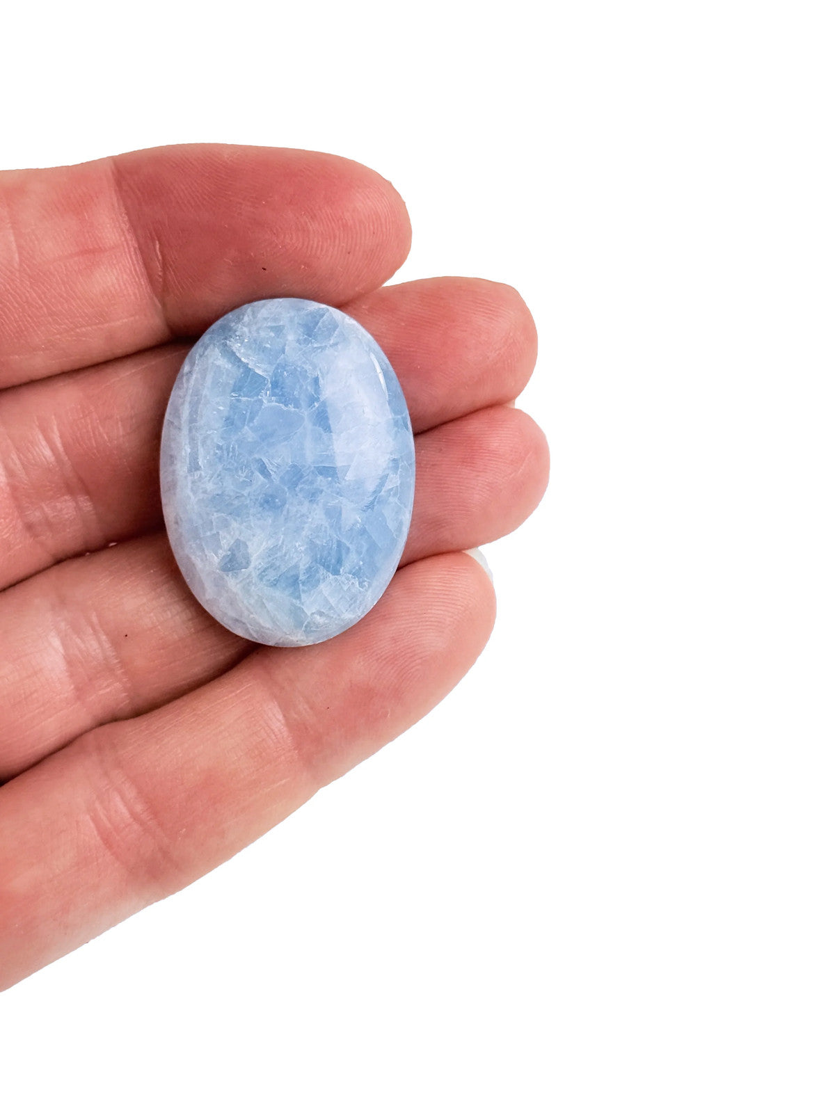 Blue Calcite 22x30mm Oval Cabochon