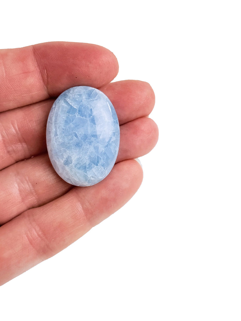 Blue Calcite 22x30mm Oval Cabochon