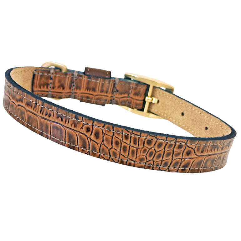 Cayman Collar in Rich Brown