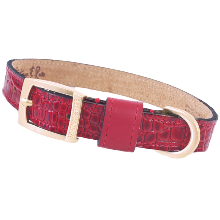 Cayman Collar in Ferrari Red