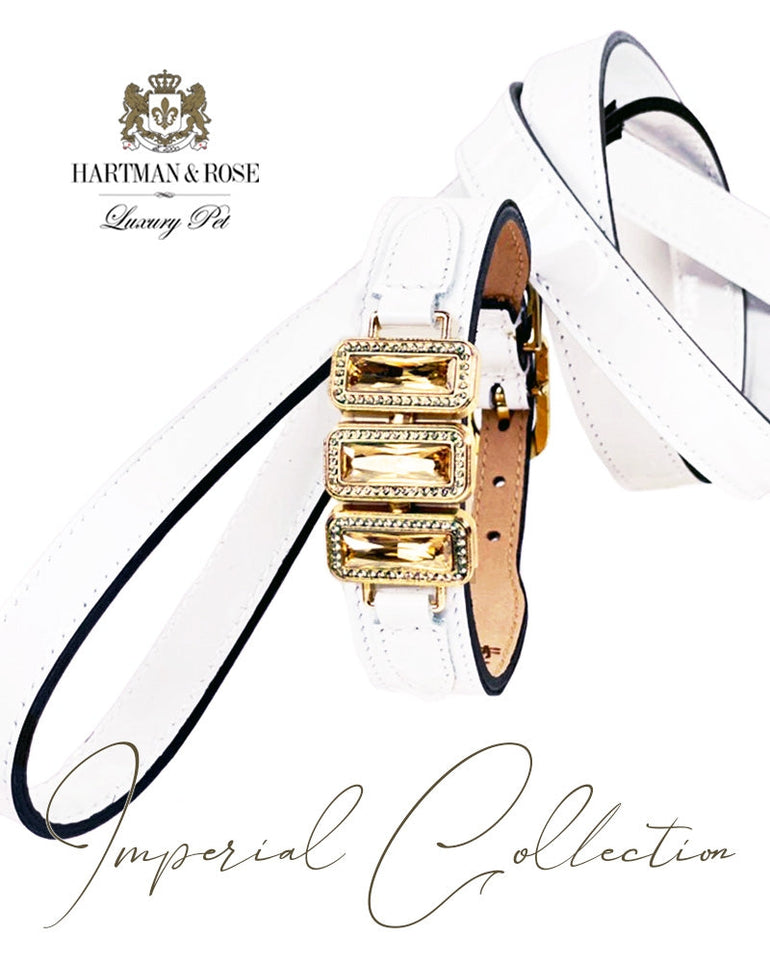 Imperial Lead in White Patent & Gold