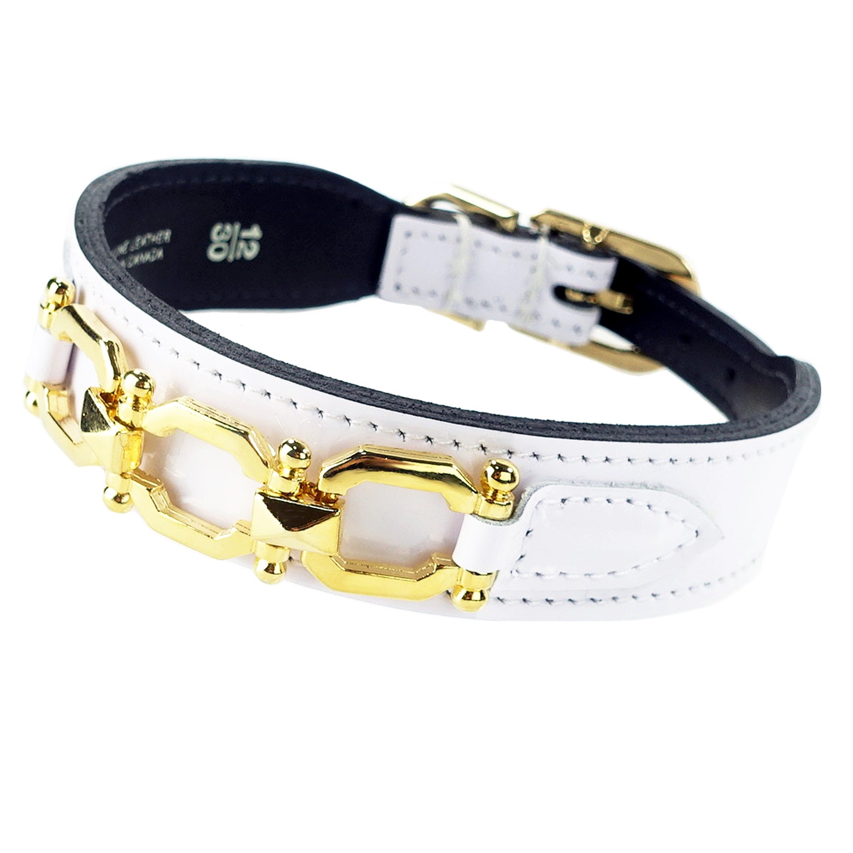 Georgia Rose in White Patent & Gold