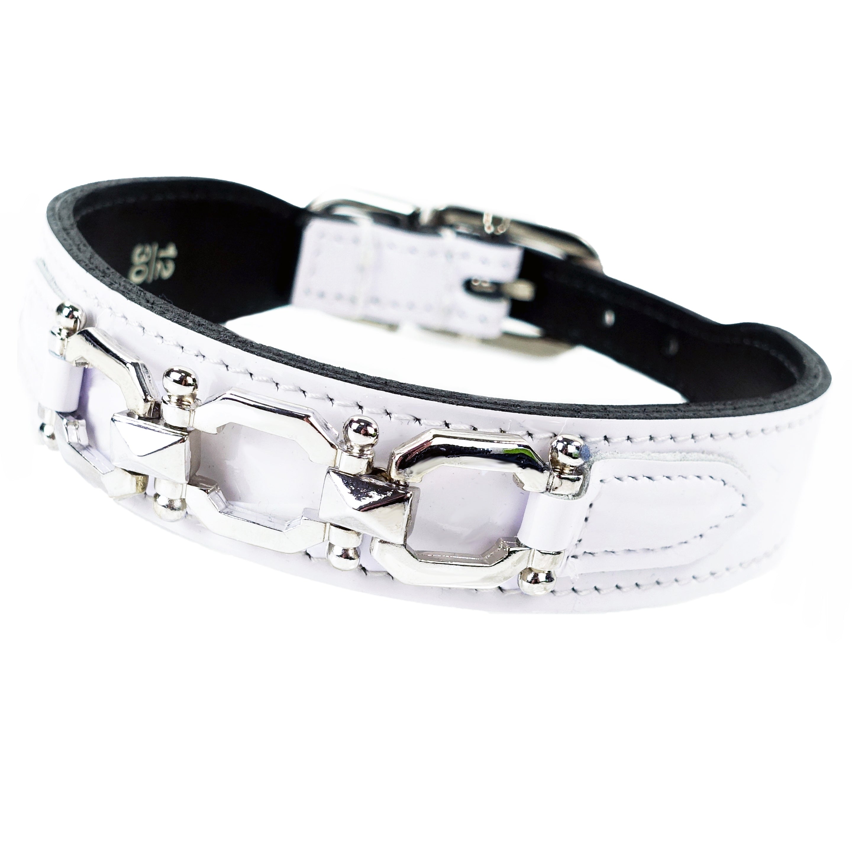 Georgia Rose in White Patent & Nickel