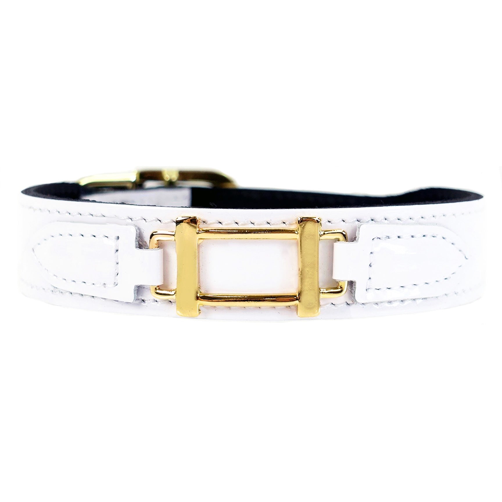 Hamilton in White Patent & Gold