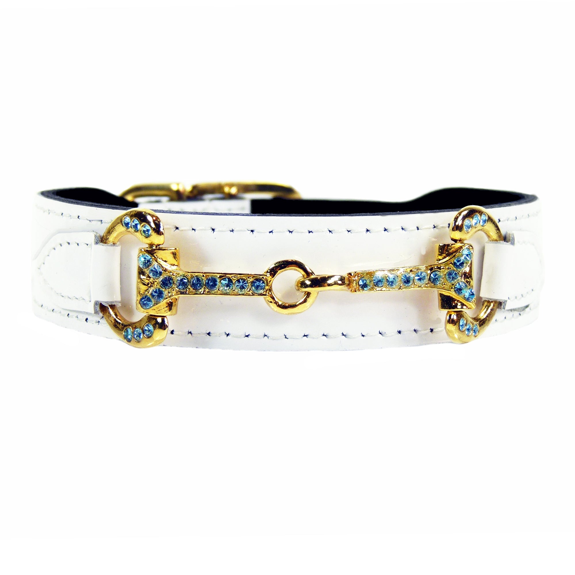 Horse & Hound in White Patent