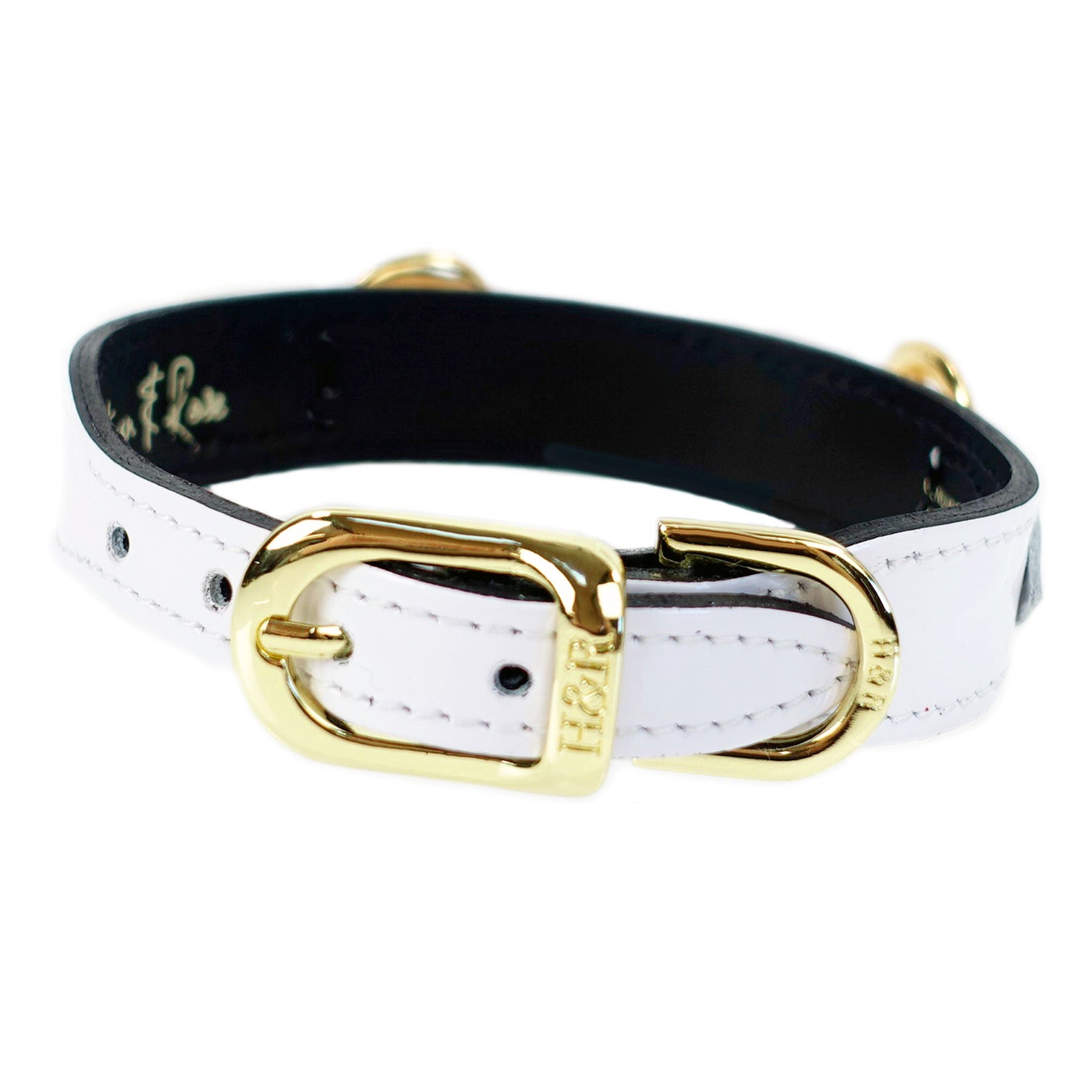 Horse & Hound in White Patent