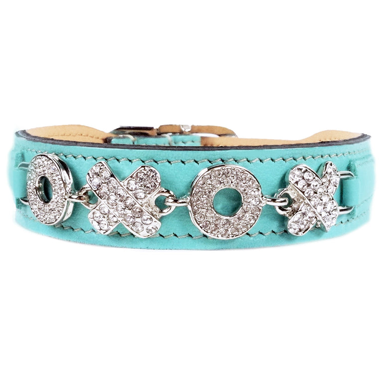 Hugs & Kisses in Turquoise & Nickel