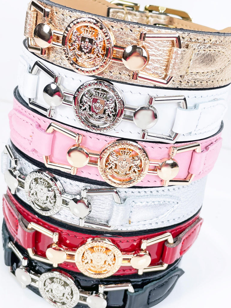 Dynasty in Red Patent & Light Rosy Gold