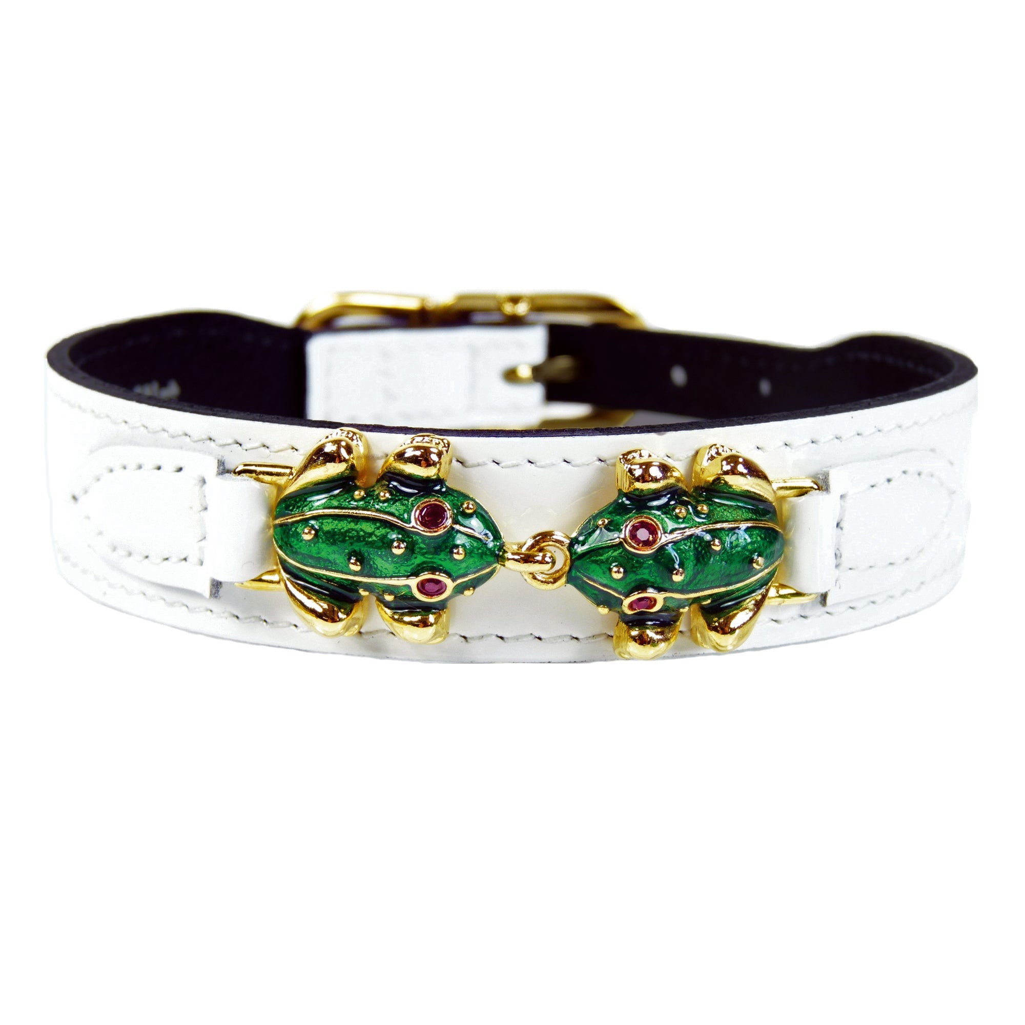 Leap Frog in White Patent