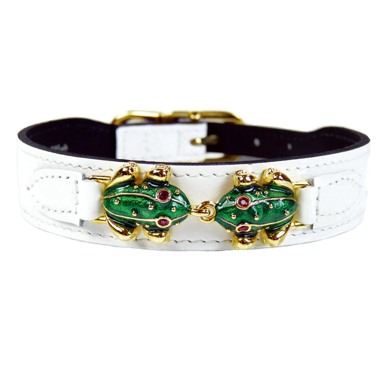 Leap Frog in White Patent