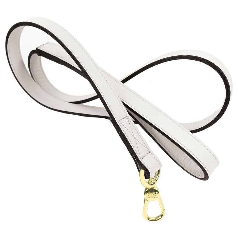 Italian Eggshell Leather & Gold Lead