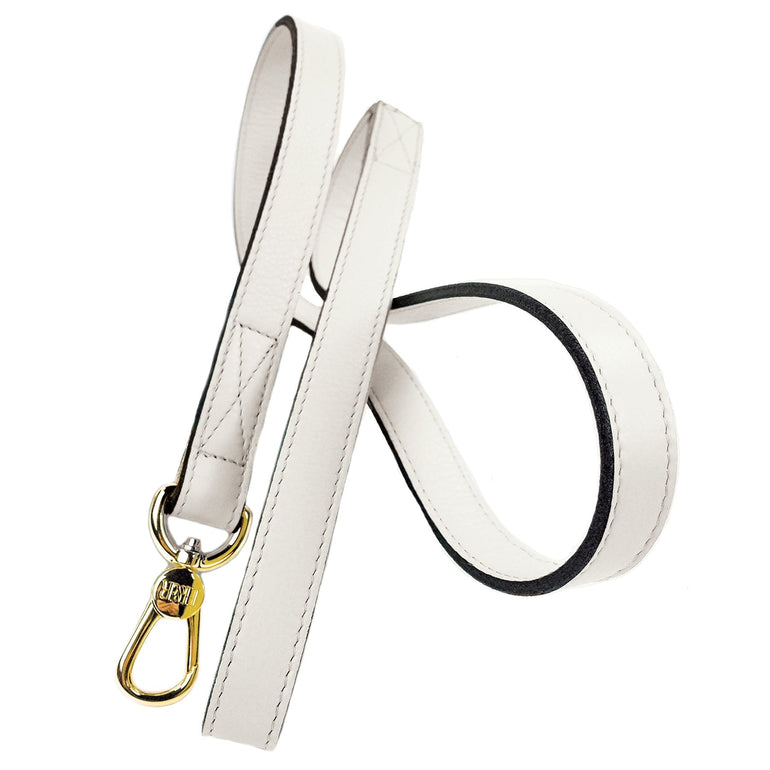 Italian Eggshell Leather & Gold Lead