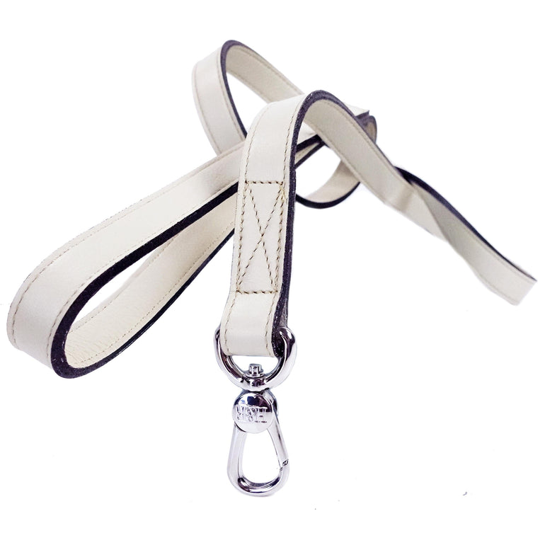 Italian Eggshell Leather & Nickel Lead